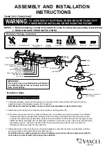 Preview for 1 page of Vaxcel T0371 Assembly And Installation Instructions