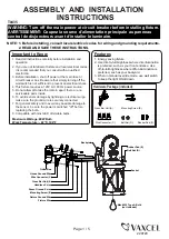 Preview for 1 page of Vaxcel T0435 Assembly And Installation Instructions