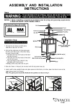 Vaxcel T0444 Assembly And Installation Instructions preview