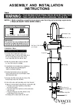 Vaxcel T0449 Assembly And Installation Instructions preview