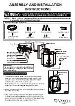 Vaxcel T0468 Assembly And Installation Instructions preview