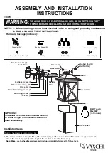 Vaxcel T0478 Assembly And Installation Instructions preview