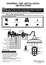 Vaxcel T0571 Assembly And Installation Instructions предпросмотр