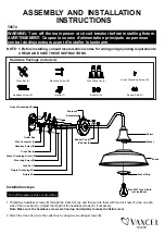 Preview for 1 page of Vaxcel T0572 Assembly And Installation Instructions