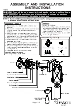 Preview for 1 page of Vaxcel T0632 Assembly And Installation Instructions