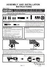 Vaxcel T0696 Assembly And Installation Instructions Manual preview