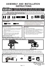 Preview for 1 page of Vaxcel T0698 Assembly And Installation Instructions