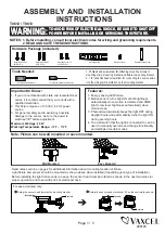 Vaxcel Theta T0612 Assembly And Installation Instructions preview