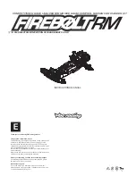 VBC Racing Firebolt RM Instruction Manual preview