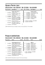 Предварительный просмотр 15 страницы VBG 56-233301 Mounting Instruction/Spare Parts List