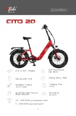 Предварительный просмотр 10 страницы VBike CITO 18 Owner'S Manual