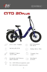 Предварительный просмотр 11 страницы VBike CITO 18 Owner'S Manual