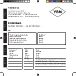 Preview for 2 page of VBM Domobar Instruction Manual