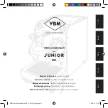 VBM JUNIOR HX Instruction Manual предпросмотр