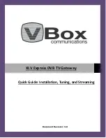 Vbox Communications XLV Ex Series Quick Manual preview