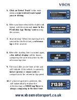 Preview for 2 page of VBOX LapTimer User Manual