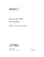 Preview for 1 page of VBrick Systems EtherneTV-STB Admin Manual