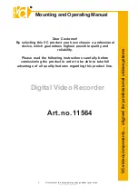 VC 11564 Mounting And Operating Manual preview