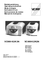 Предварительный просмотр 1 страницы vc999 K3 Operating	 Instruction
