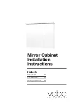 Preview for 1 page of VCBC Mirror Cabinet I Series Installation Instructions