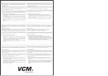 Предварительный просмотр 2 страницы VCM B-SN400 Instruction Manual