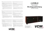 Preview for 1 page of VCM LUXALA Instruction Manual