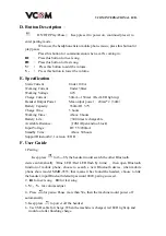 Preview for 2 page of Vcom DE711 Quick Start Manual