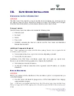 Preview for 10 page of VCT Vision Elite Series User Manual And Installation Manual