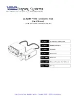 Preview for 2 page of VDC Display Systems MARQUEE  8521 Ultra Green User Manual