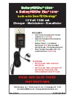 VDC Electronics BatteryMINDer Plus 1510 Instructions Manual preview