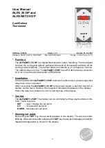 VDH ALFA 25 DP User Manual preview