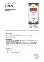 Предварительный просмотр 1 страницы VDH ALFA 29 User Manual