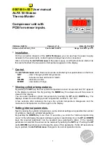 VDH ALFA 53-Grasso User Manual preview