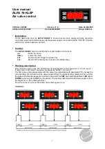 VDH ALFA 70-KLEP User Manual preview