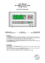 VDH ALFA D1-DP User Manual preview