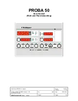 VDH PROBA 50 User Manual preview