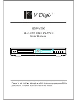 Preview for 1 page of VDigi BDP-V500 User Manual