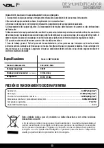 Preview for 16 page of VDL 636134 User Manual