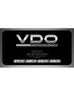 VDO Cyclecomputing C1DS Instruction Manual preview