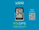 VDO Cyclecomputing R5GPS Short Manual preview