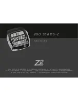 VDO Cyclecomputing Z2 Instruction Manual preview