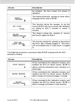 Preview for 21 page of VDO BVDR Operator'S Instruction Manual