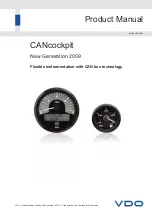 Preview for 1 page of VDO CANcockpit Series Product Manual