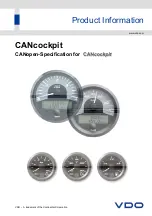 Preview for 108 page of VDO CANcockpit Series Product Manual