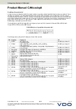 Предварительный просмотр 116 страницы VDO CANcockpit Series Product Manual