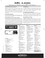 Preview for 2 page of VDO Car Multimedia Systems MS4400 Specifications