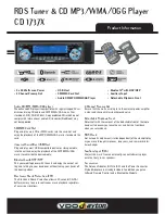 Preview for 1 page of VDO CD 1737 X Manual