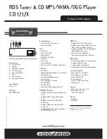 Preview for 2 page of VDO CD 1737 X Manual