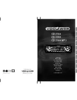 VDO CD 2104 - User Manual preview