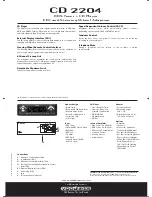 Preview for 2 page of VDO CD 2204 Datasheet